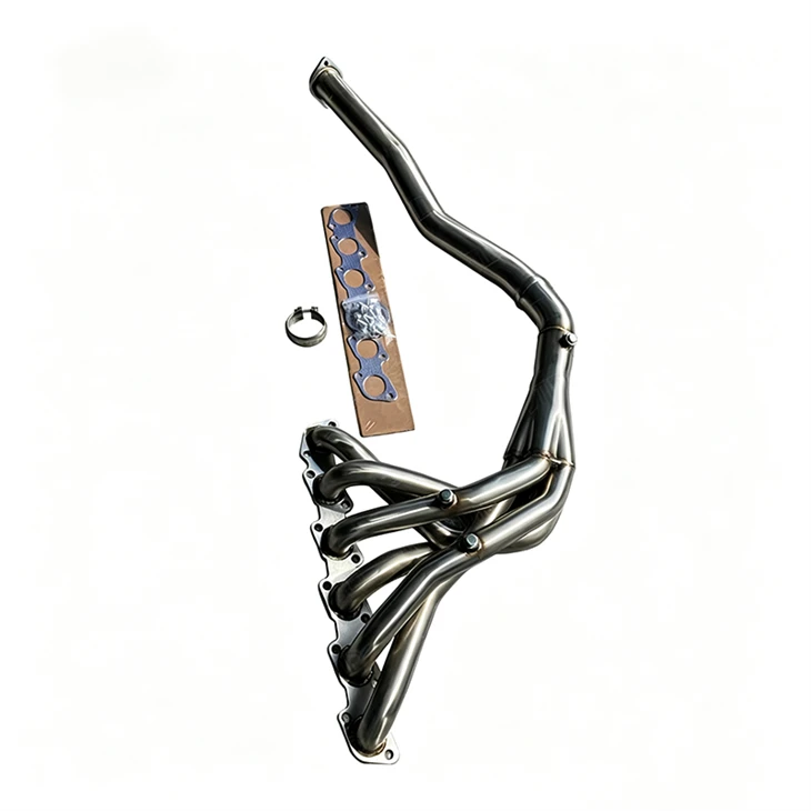 304SS Long Tube Exhaust Headers System With Downpipe Manifold For Nissan Patrol TB48 best