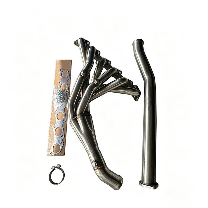 304SS Long Tube Exhaust Headers System With Downpipe Manifold For Nissan Patrol TB48 manufacturers