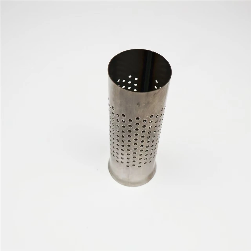 Stainless Steel Perforated Silencer Pipe / Muffler Perforated Tube price